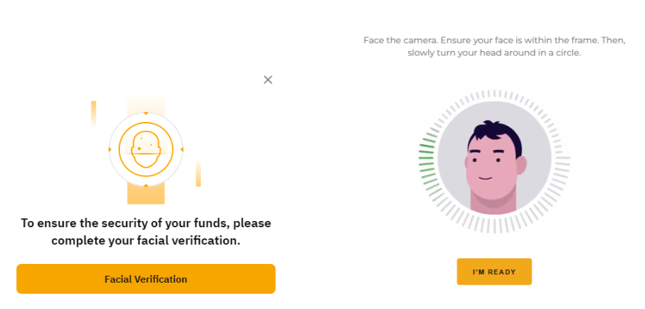 바이빗 KYC 인증 메뉴 화면